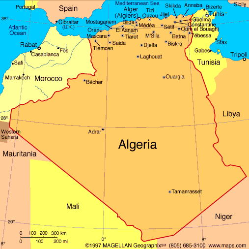 Sidi bel Abbes Map